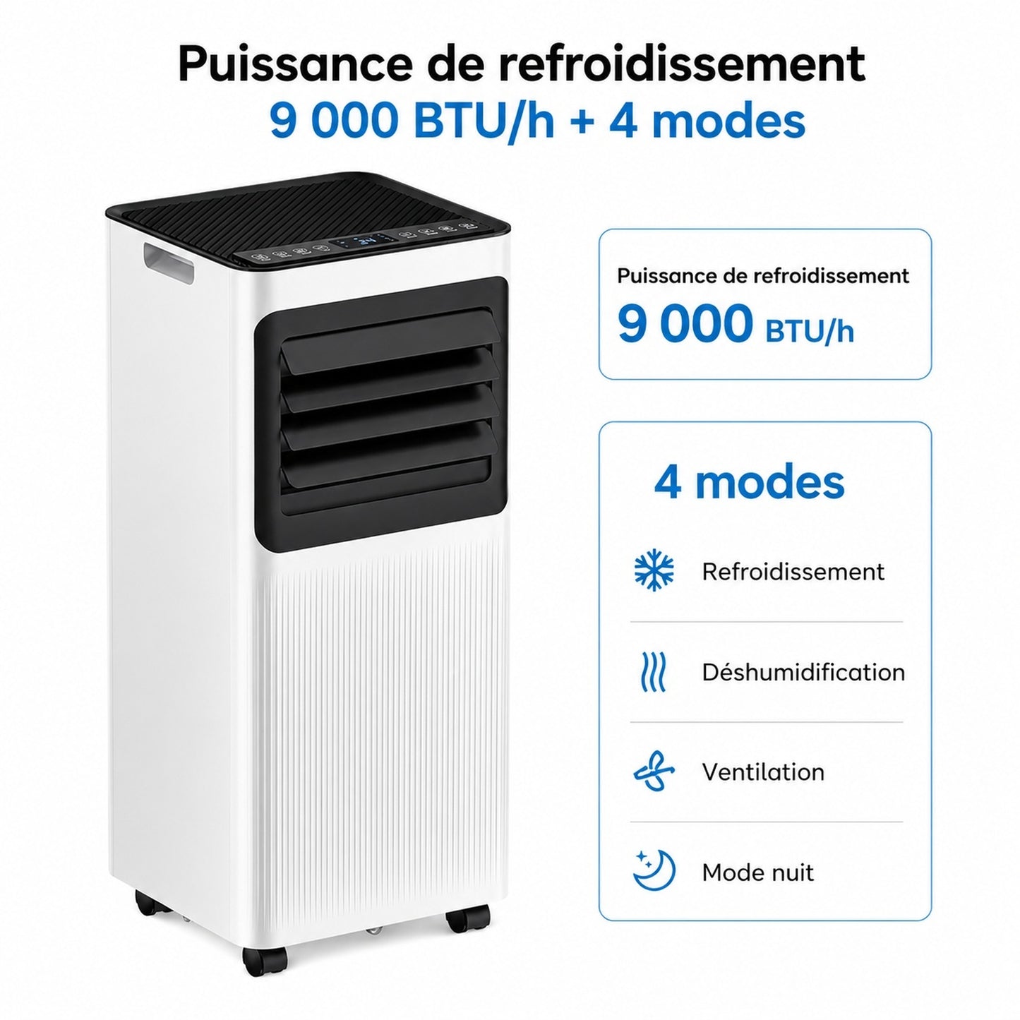Climatiseur Portable 9 000 BTU