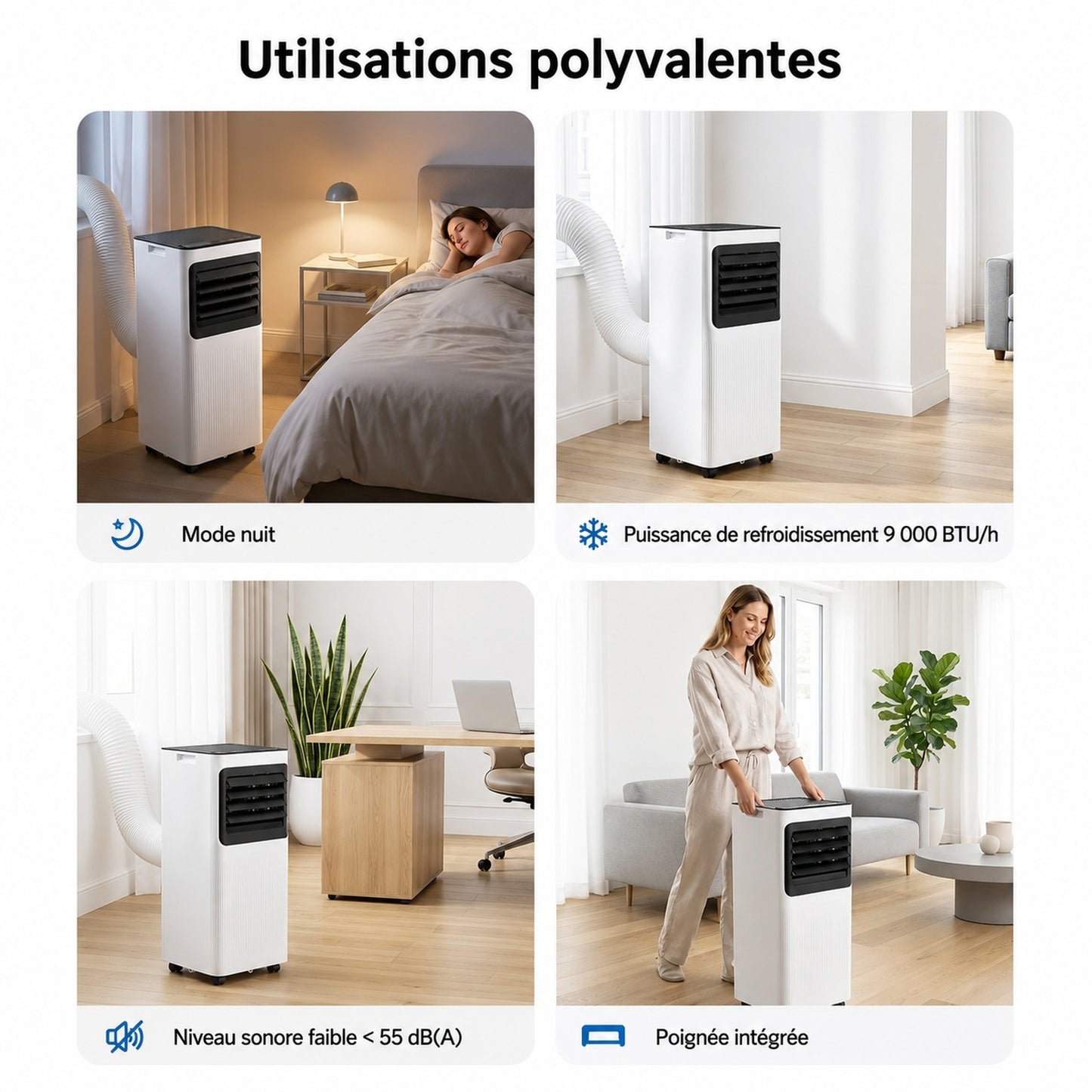 Climatiseur Portable 9 000 BTU