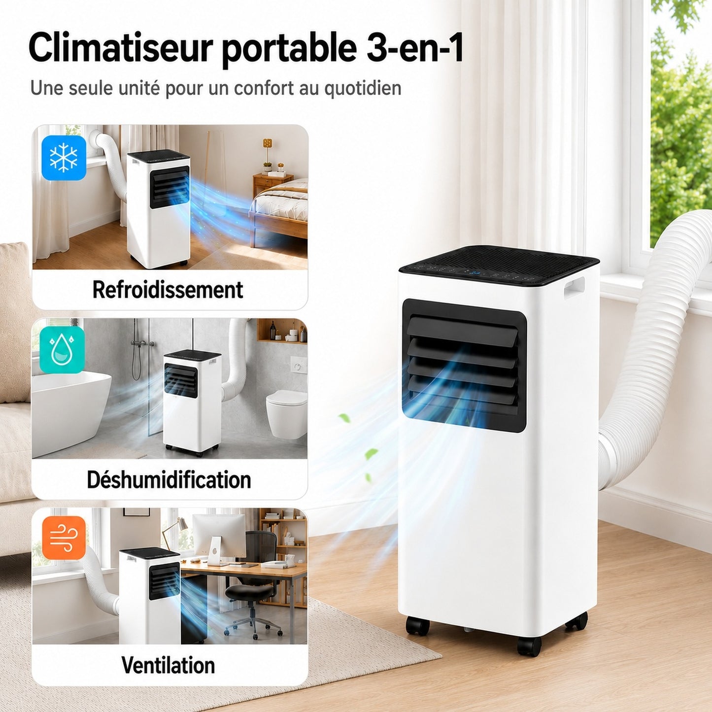 Climatiseur Portable 9 000 BTU