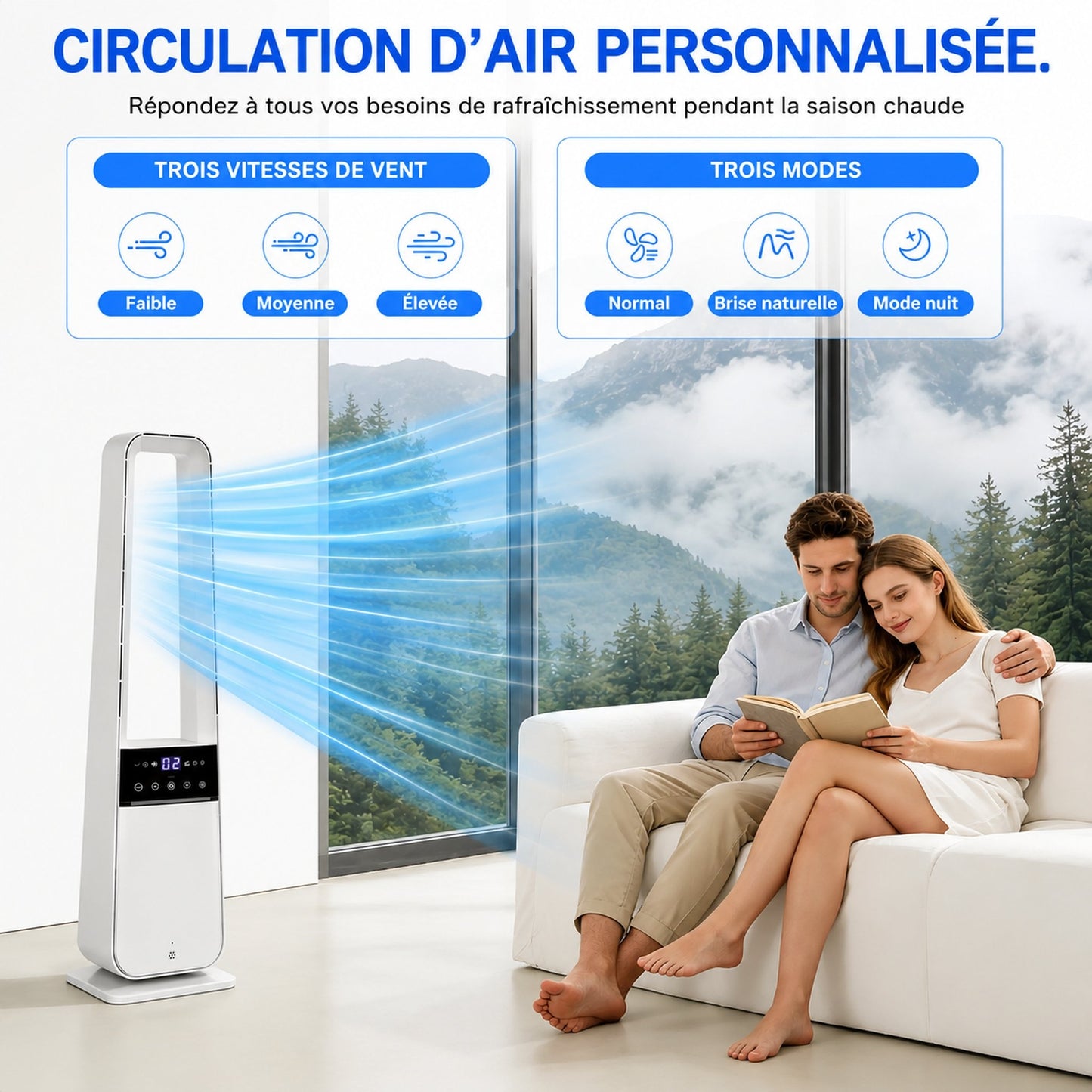 Ventilateur Tour Sans Pales