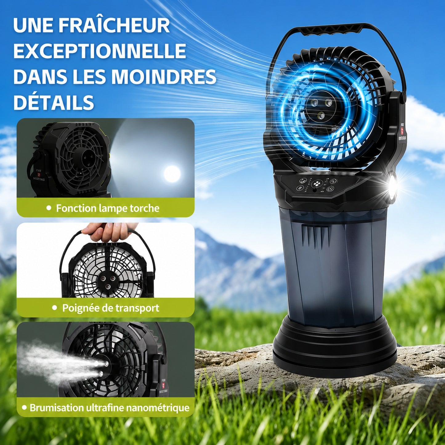Brumisateur Lanterne LED 15000mAh